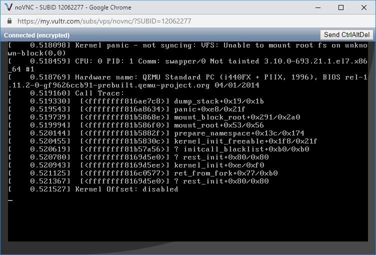 Xử lý lỗi Kernel Panic Not Syncing VFS Unable To Mount Root FS On