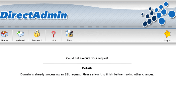 sua loi domain is already processing an ssl request tren directadmin 3758 1