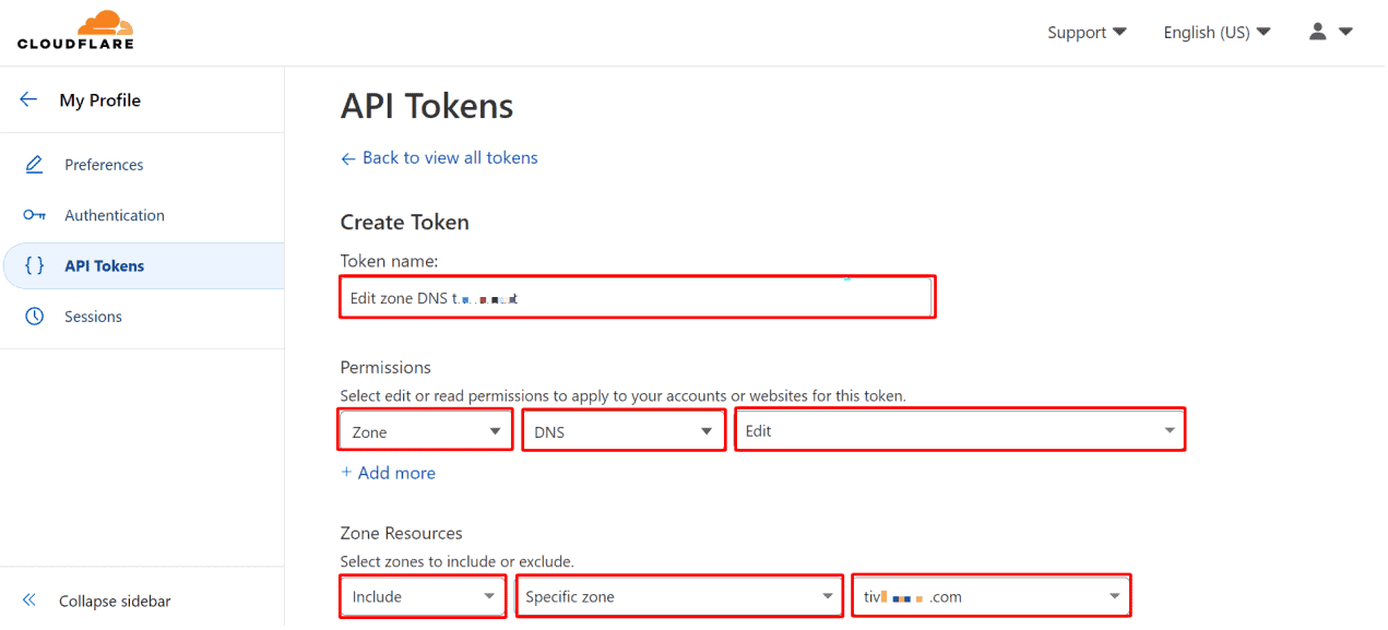 Create API Tokens